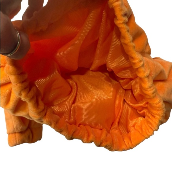 Infant pullover lined Pumpkin Costume with hood Size 6-12 months NWT - Picture 4 of 9